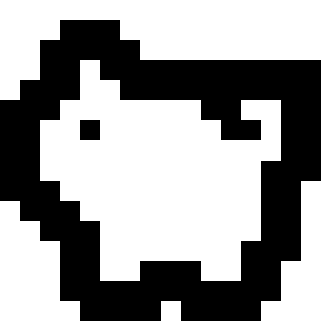 A pixel art pig
