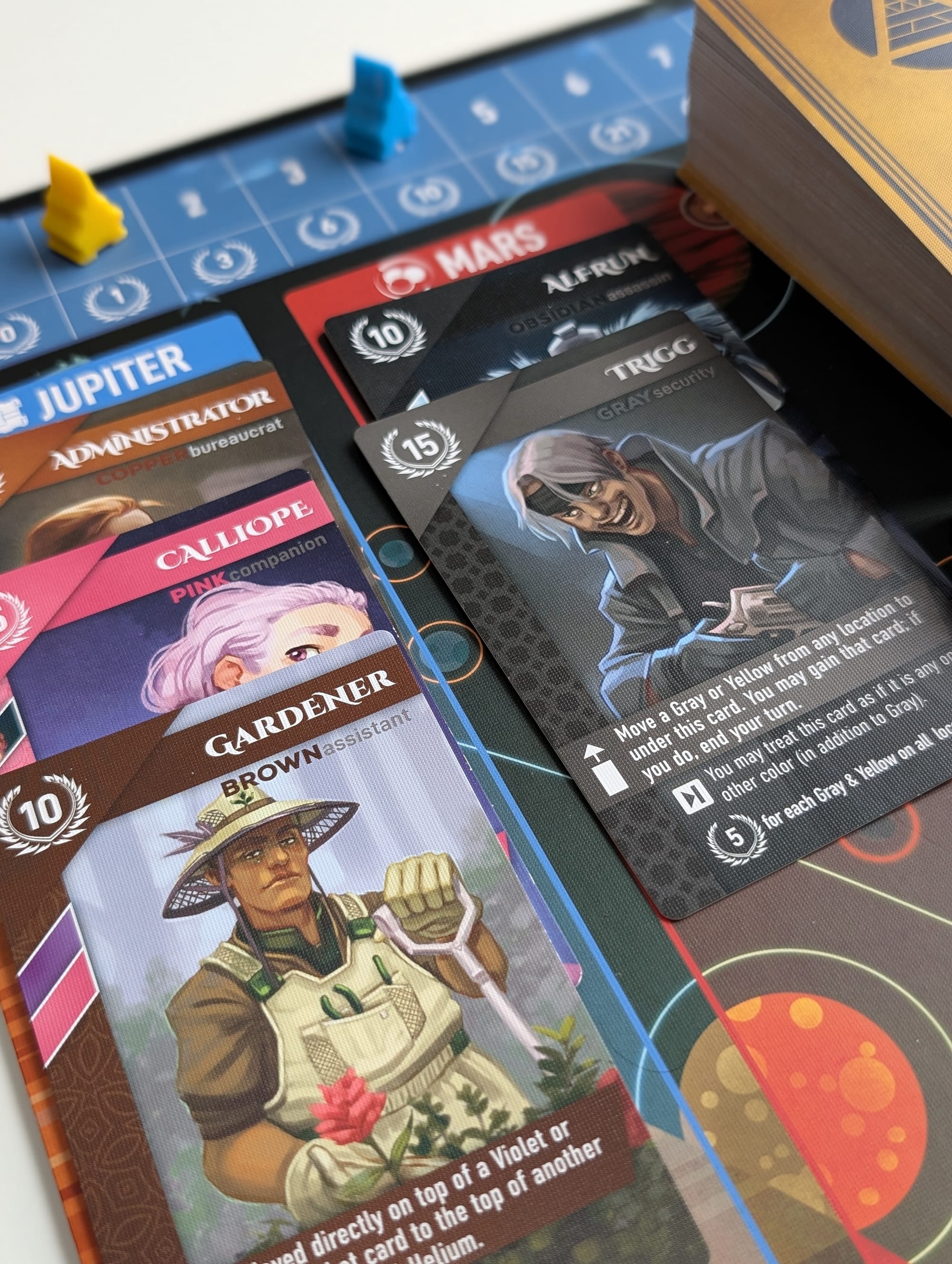 Cards and token from Red Rising