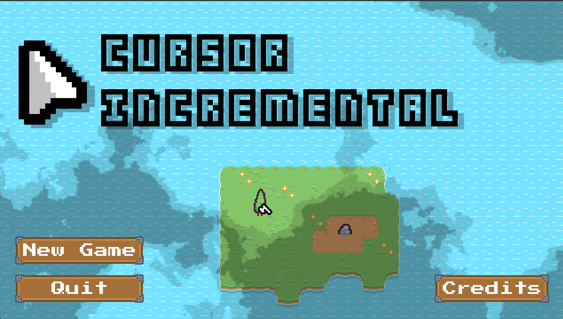Title screen of Cursor Incremental