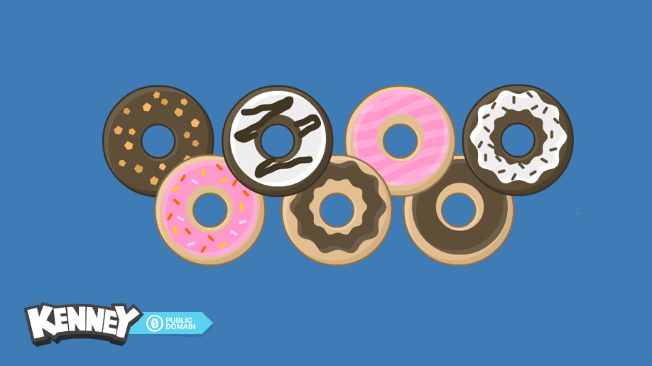 Images of Donuts from Kenney assets